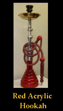 Red Acrylic Hookah