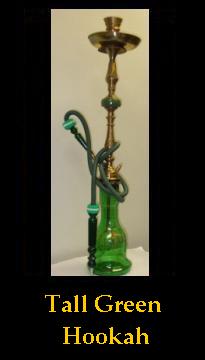 Tall Egyptian Green Hookah